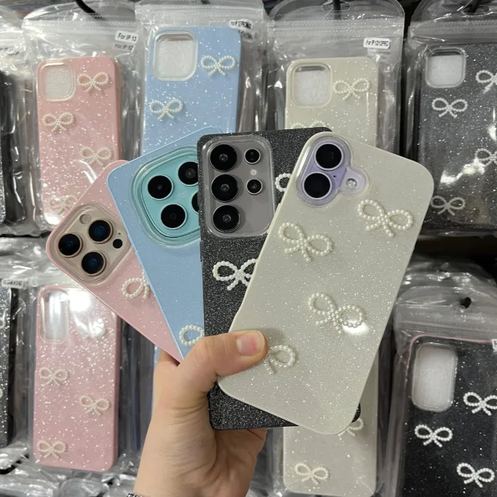 قاب شاین پاپیون مرواریدی سری سامسونگ SHINY BOW SAMSUNG