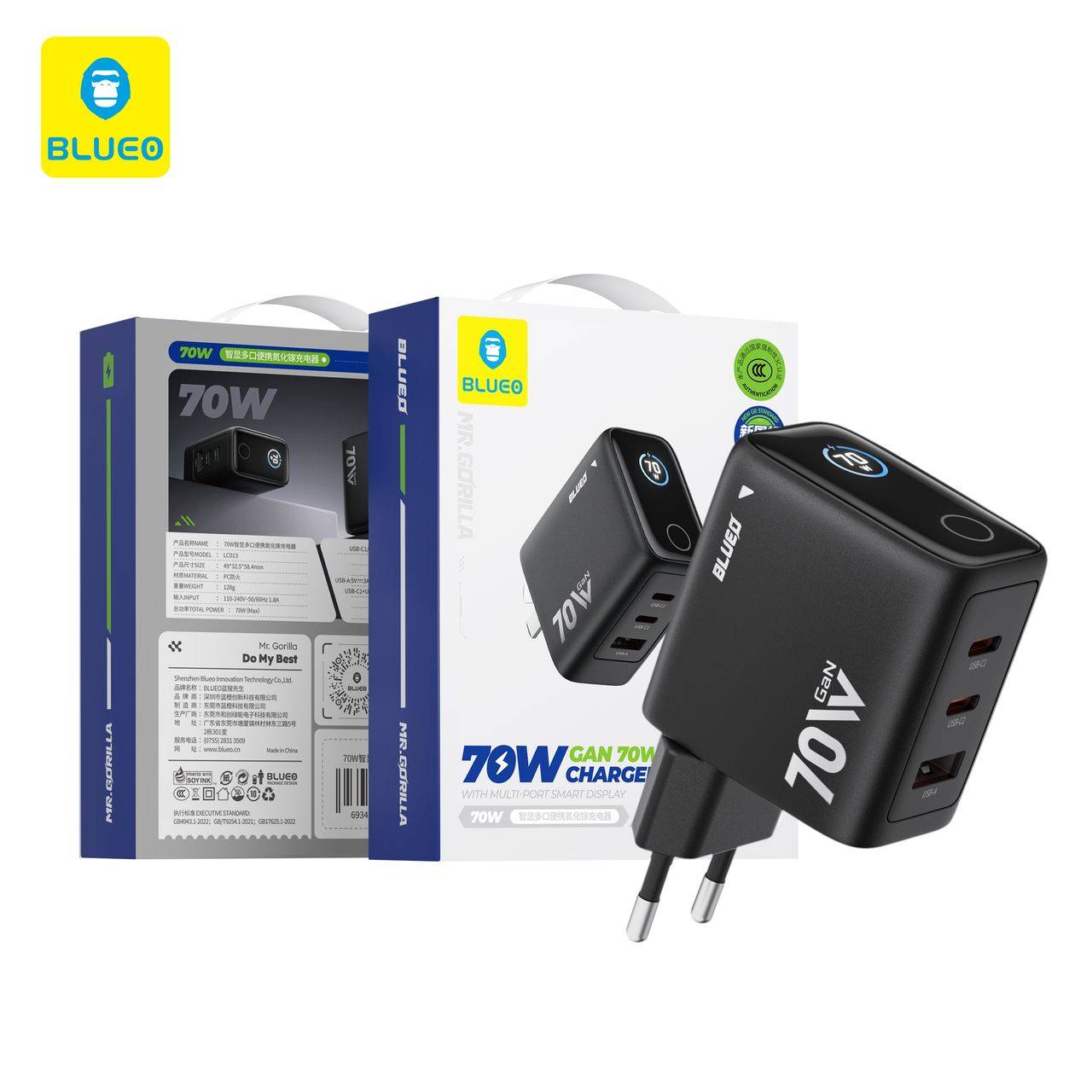 آداپتور بلو Blueo Adaptor 70W Travel Charger